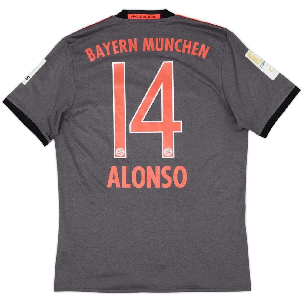 2016-17 Bayern Munich Away Shirt Alonso #14 - 10/10 - (M)