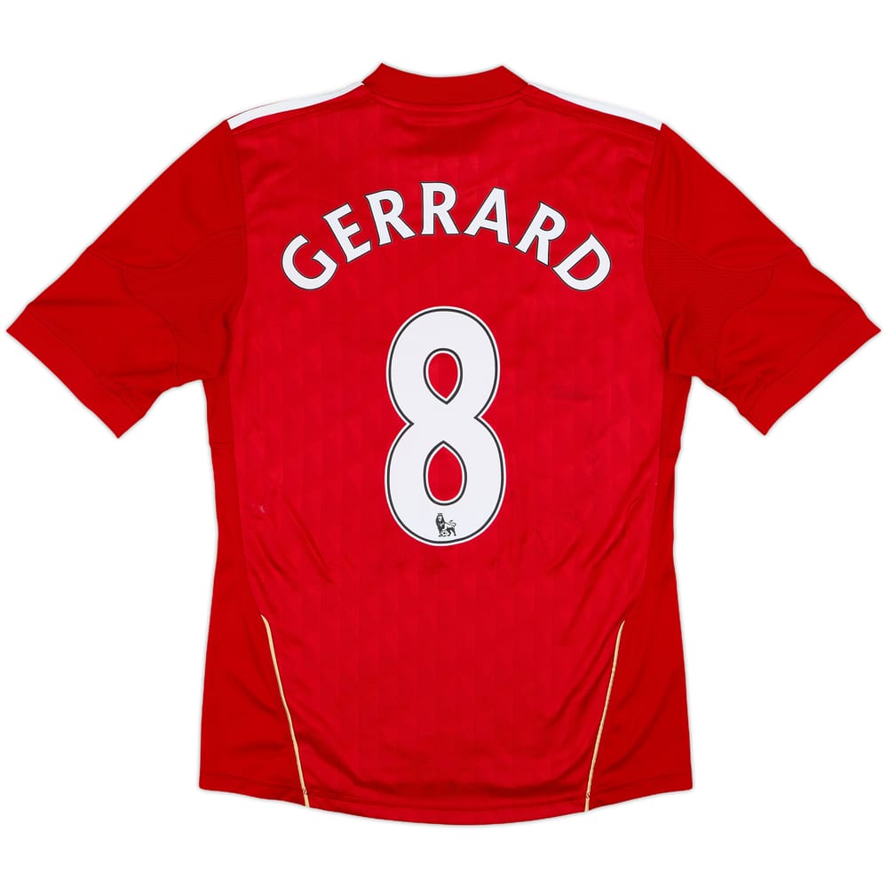 2010-12 Liverpool Home Shirt Gerrard #8 - 7/10 - (S)