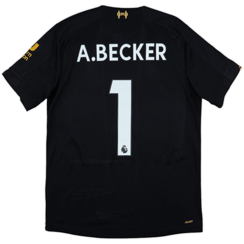 2018-19 Liverpool GK S/S Shirt A.Becker #1 - 8/10 - (S)