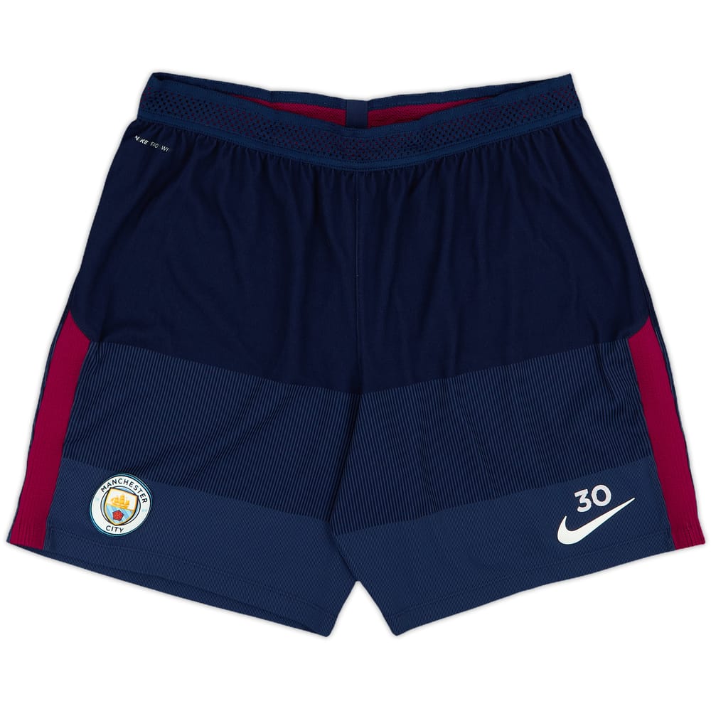 2017-18 Manchester City Nike Player Issue Training Shorts #30 - 6/10 - (L)