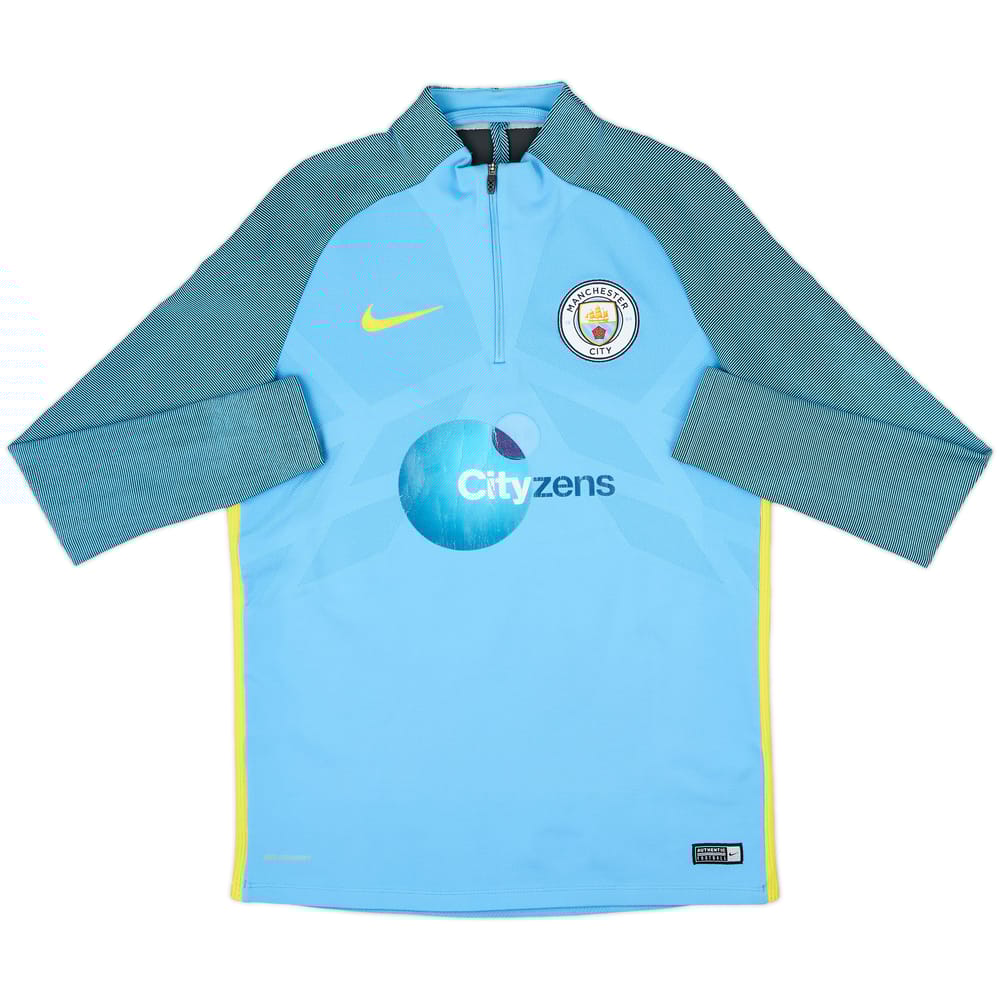 2016-17 Manchester City Nike 1/4 Zip Training Top - 5/10 - (M)