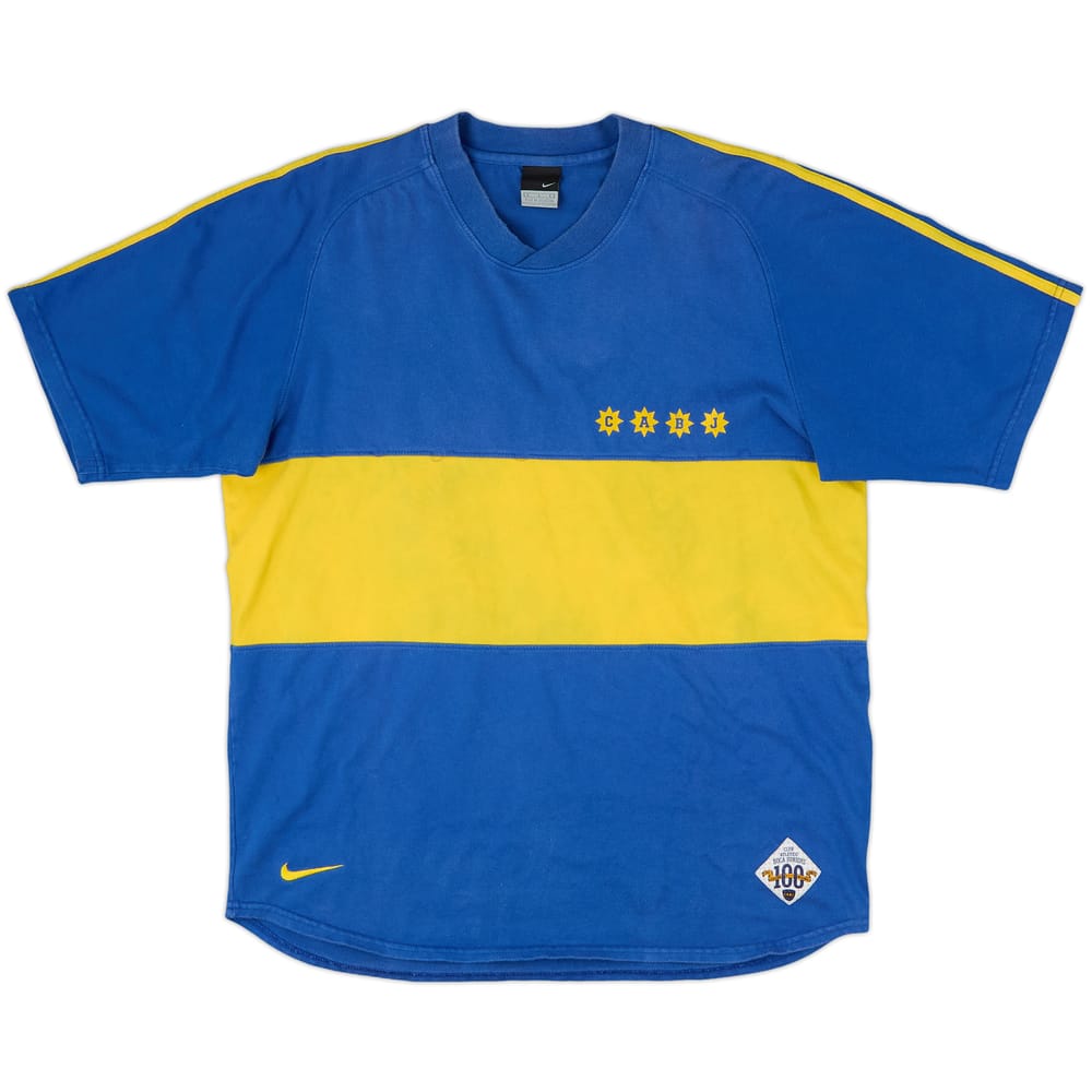 2005-06 Boca Juniors Nike Cotton Tee #10 - 6/10 - (L)