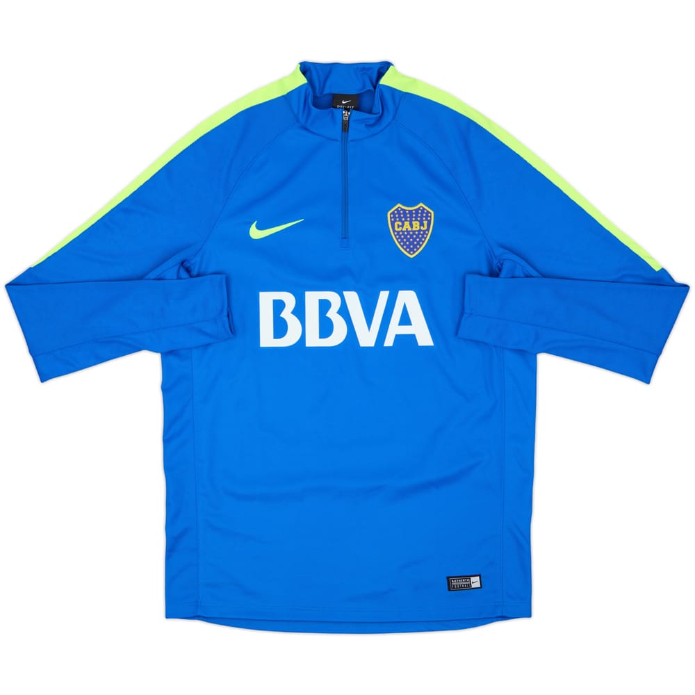 2016-17 Boca Juniors Nike 1/4 Zip Training Top - 8/10 - (M)