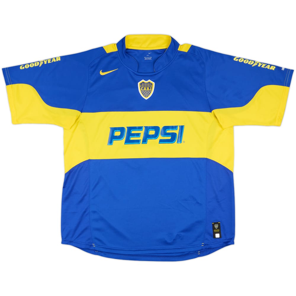 2004-05 Boca Juniors Home Shirt #10 (Tevez) - 7/10 - (XL)