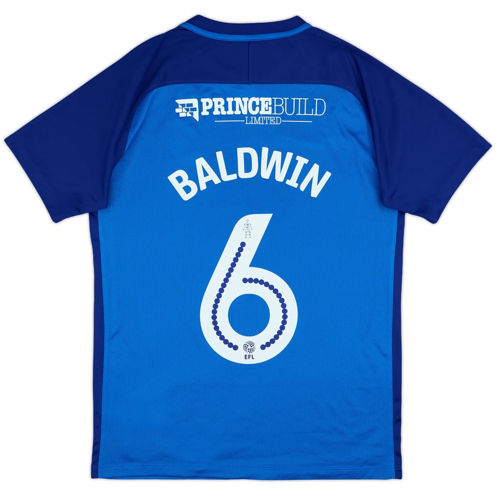2017-18 Peterborough Home Shirt Baldwin #6 - 6/10 - (M)