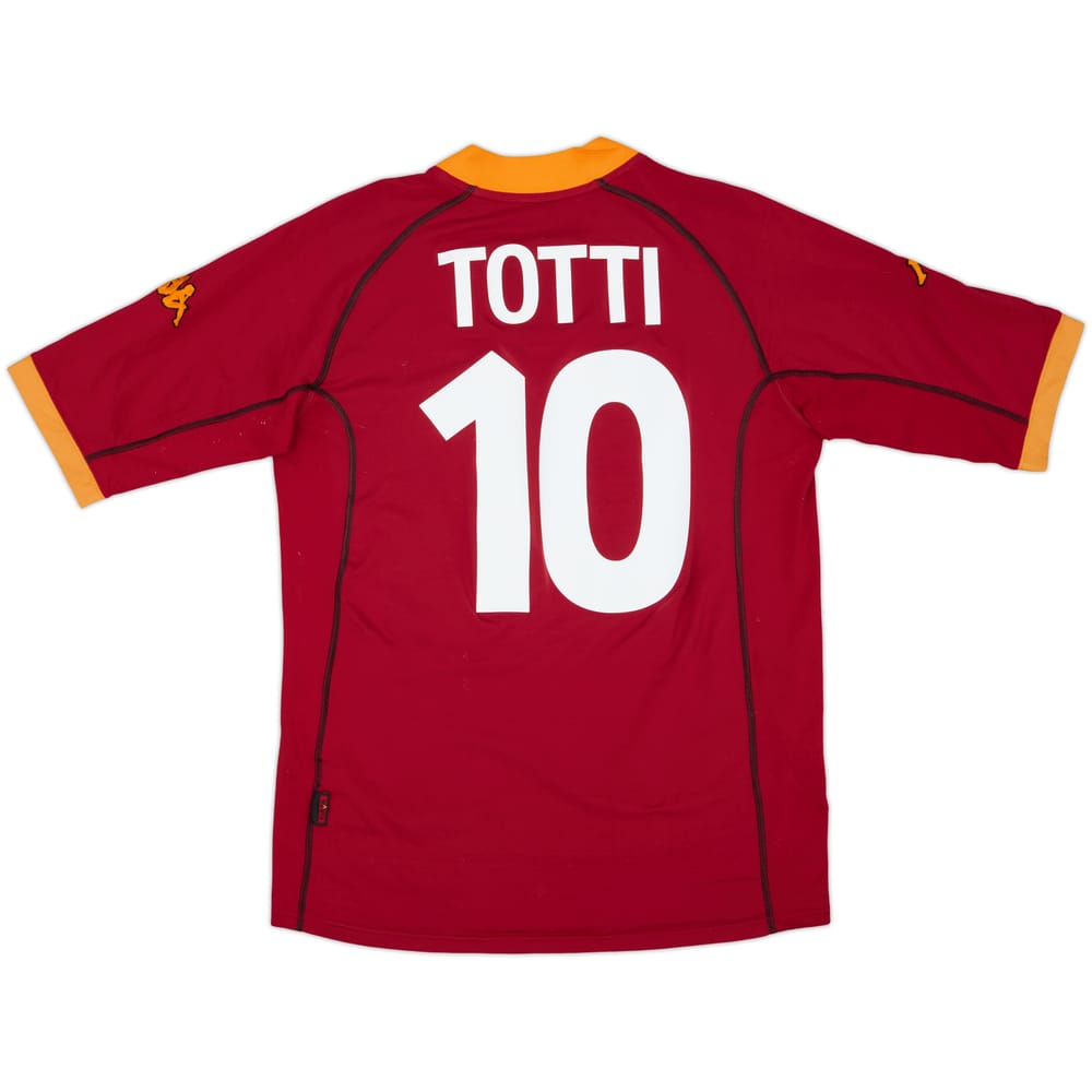 2001-02 Roma Home Shirt Totti #10 - 8/10 - (XXL)
