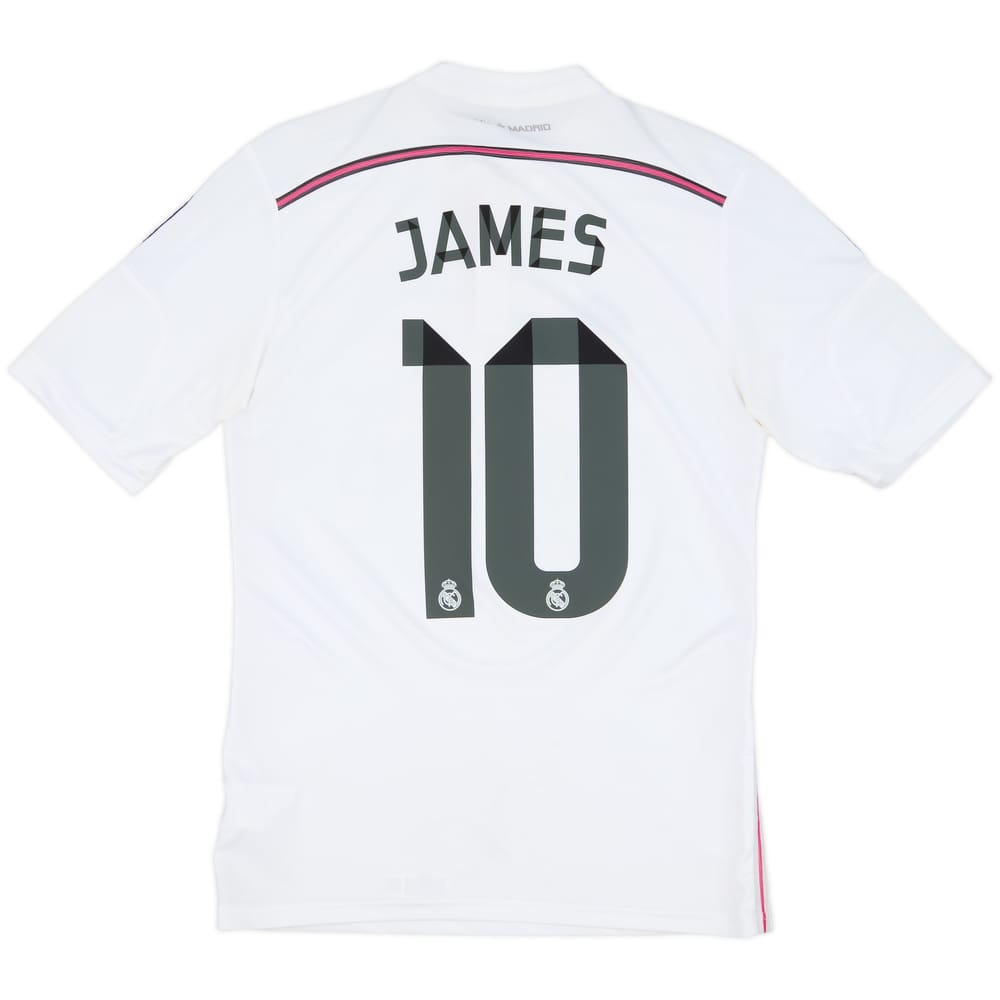 2014-15 Real Madrid Home Shirt James #10 - 7/10 - (S)