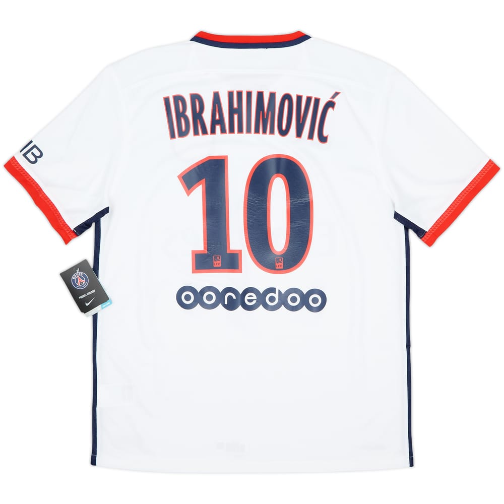 2015-16 Paris Saint-Germain Away Shirt Ibrahimovic #10 (L)