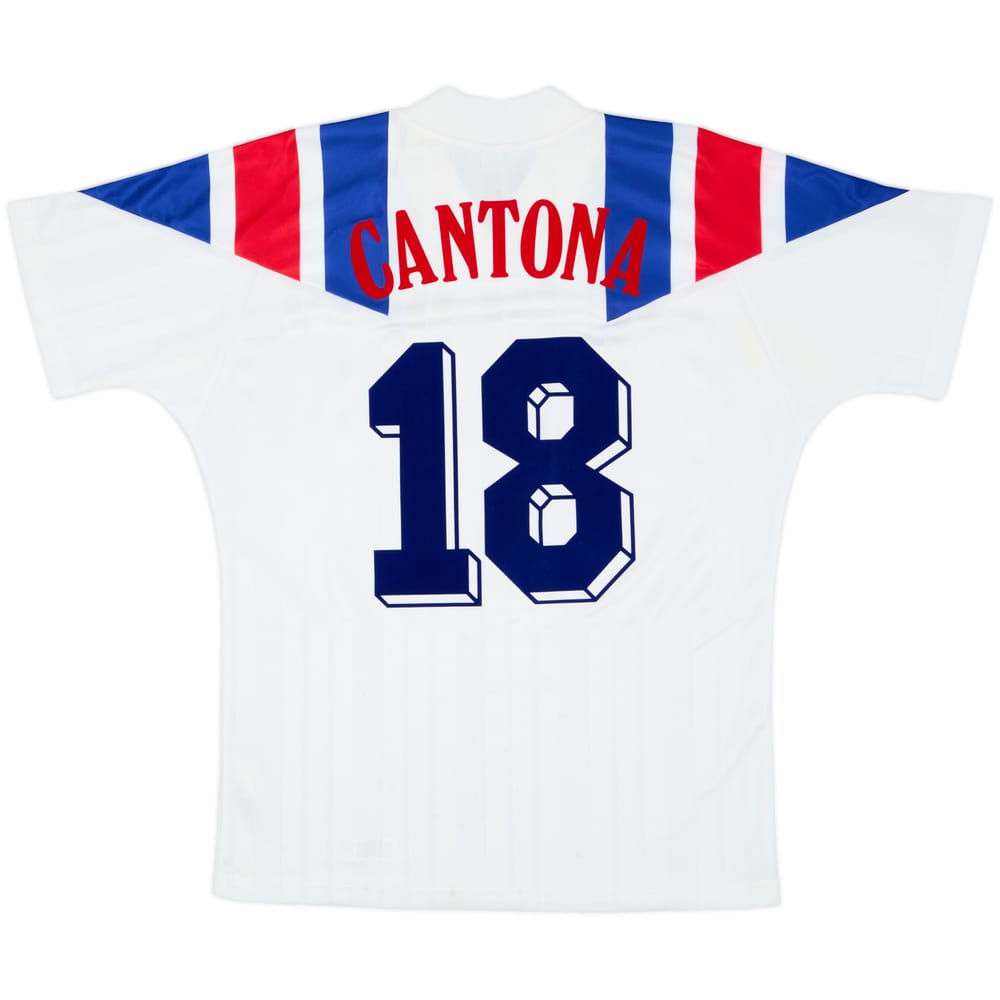 1992-94 France Away Shirt Cantona #18 - 8/10 - (L)