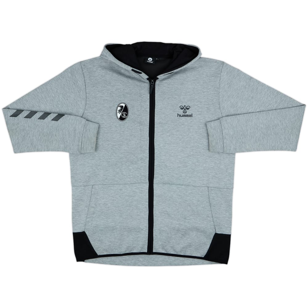 2018-19 Freiburg Hummel Chaqueta de chándal con capucha - 8/10 - (XL)