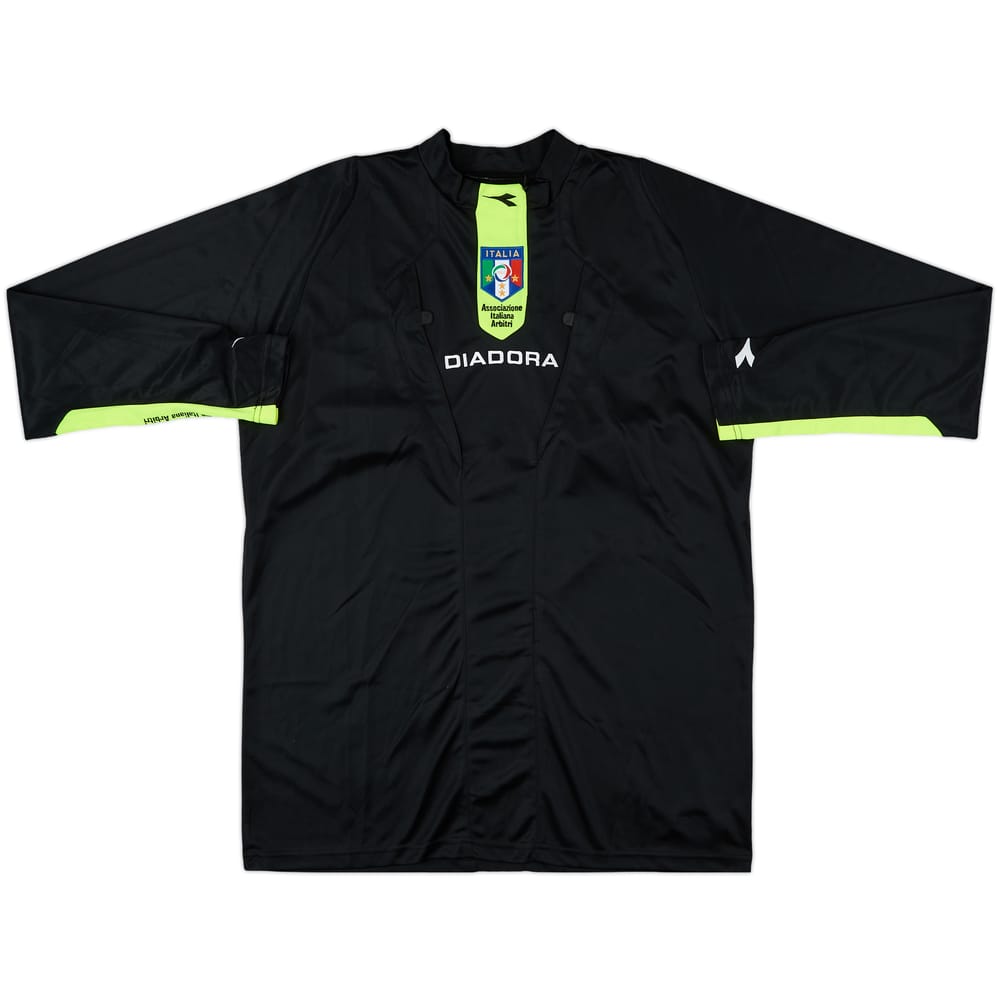 2009-10 Italy FIGC Diadora Referee L/S Shirt - 9/10 - (L)