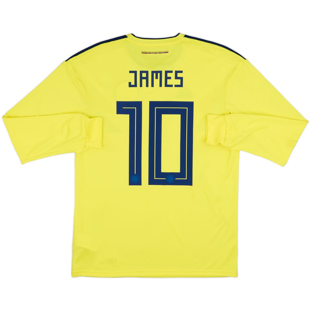2018-19 Colombia Home L/S Shirt James #10 - 8/10 - (M)