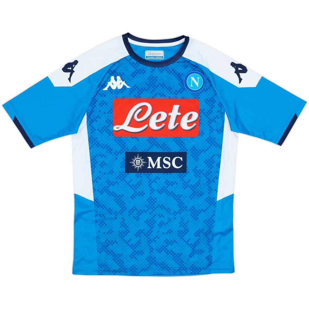 2019-20 Napoli Basic Home Shirt - 8/10 - (XL.Boys)