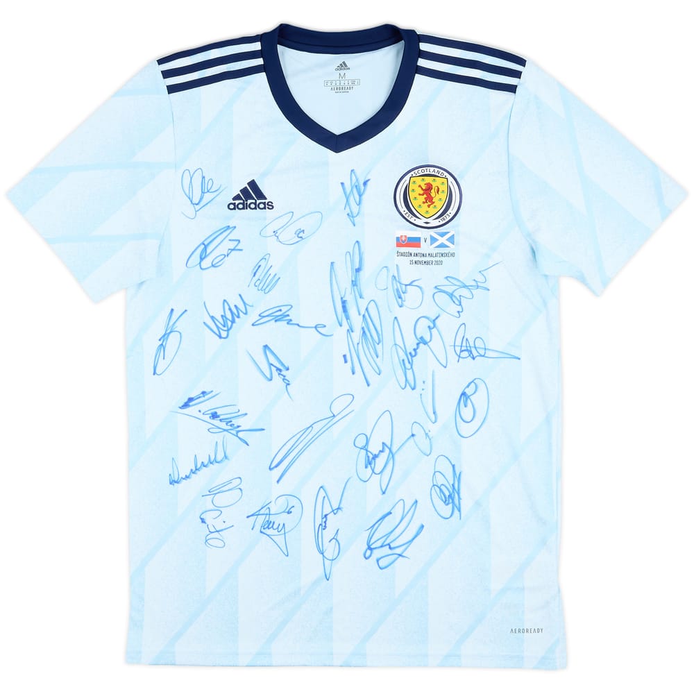 2020 Scotland Player Issue Squad Signed Away Shirt - 9/10 - (M)