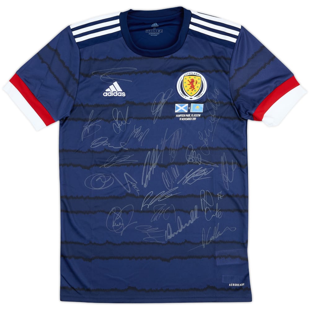 2021 Scotland Match Issue Squad Signed Home Shirt - 9/10 - (S)
