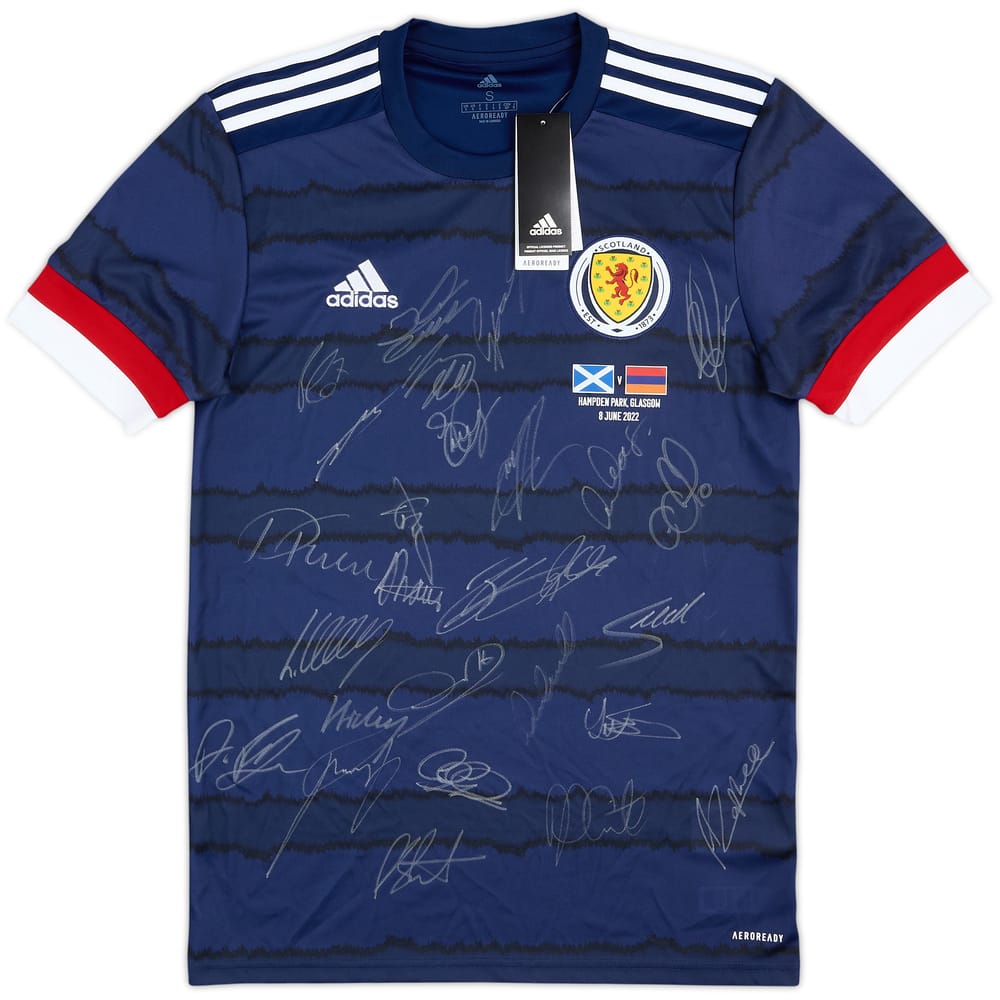 2021 Scotland Match Issue Squad Signed Home Shirt (S)