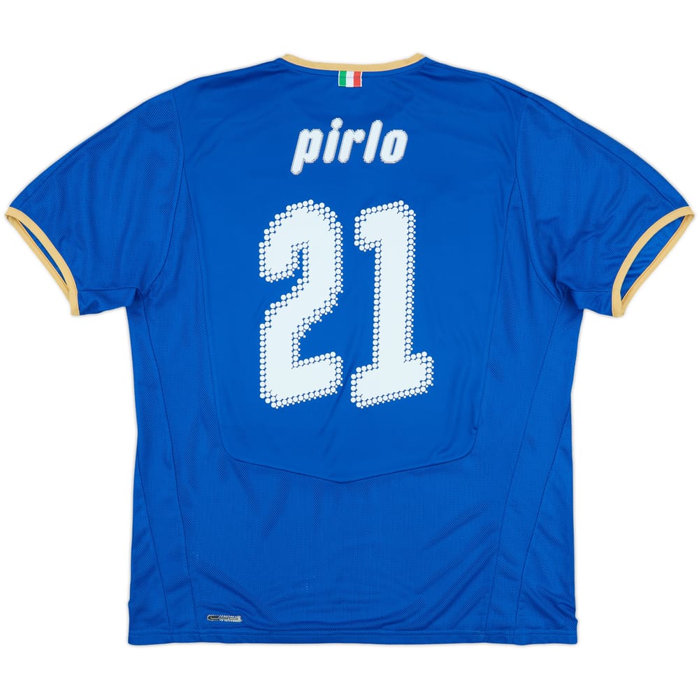 2007-08 Italy Home Shirt Pirlo #21 - 6/10 - (XL)