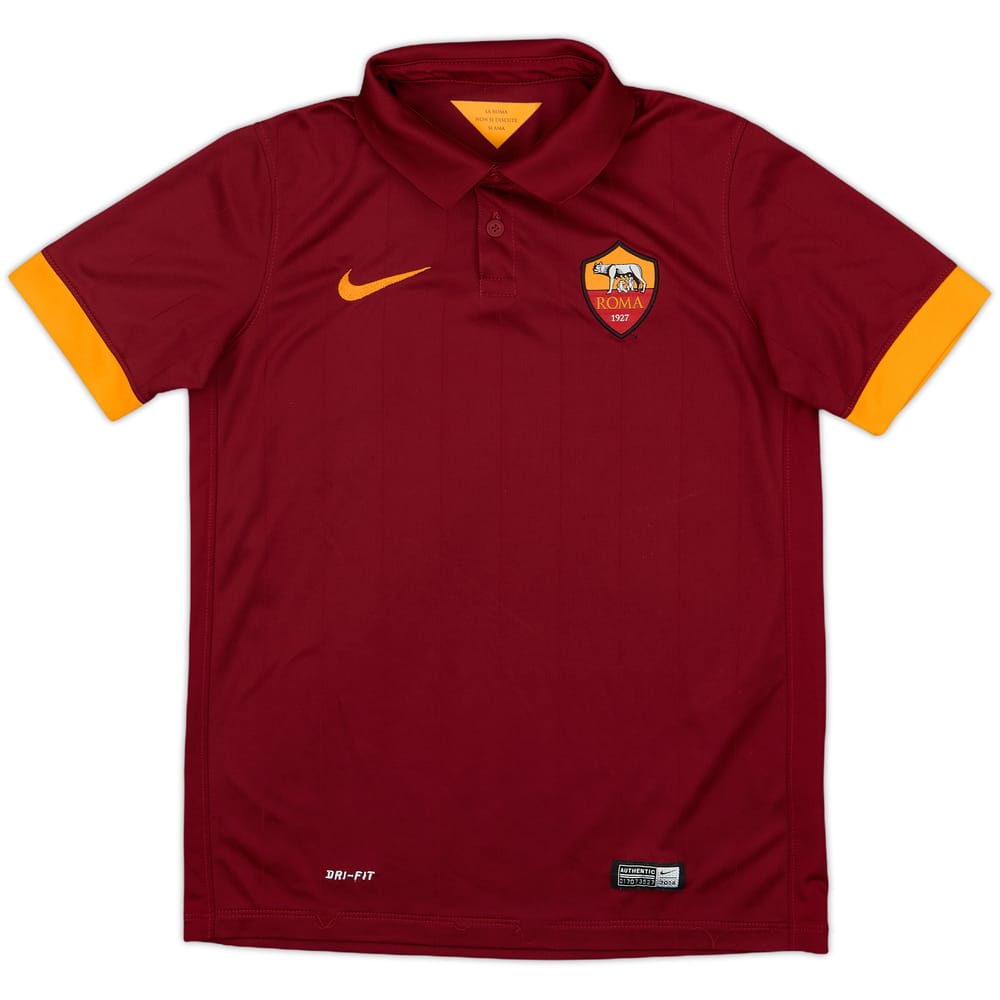 2014-15 Roma Home Shirt - 6/10 - (M.Boys)