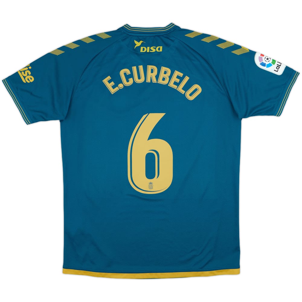 2021-22 Las Palmas Away Shirt E. Curbelo #6 - 8/10 - (L)
