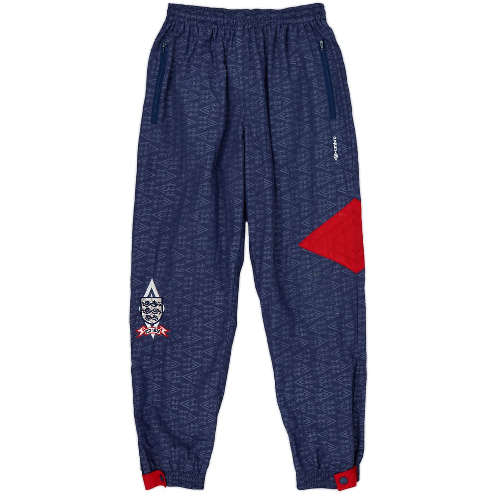 1990-92 England Umbro Track Pants/Bottoms - 9/10 - (L)