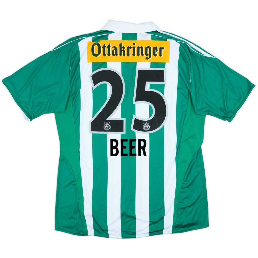 2010-11 Rapid Vienna Signed Away Shirt Beer #25 - 6/10 - (XL)