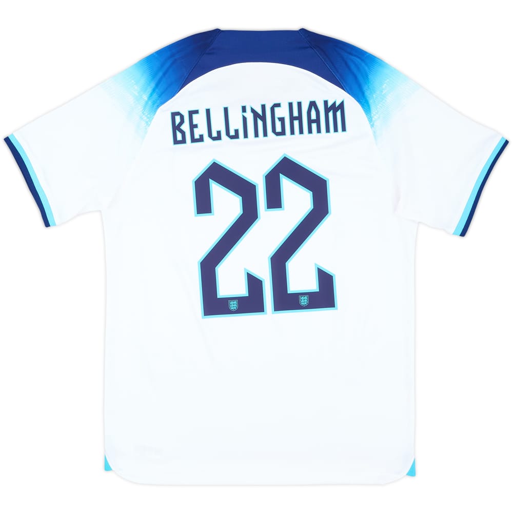 2022-23 England Home Shirt Bellingham #22 - 5/10 - (M)