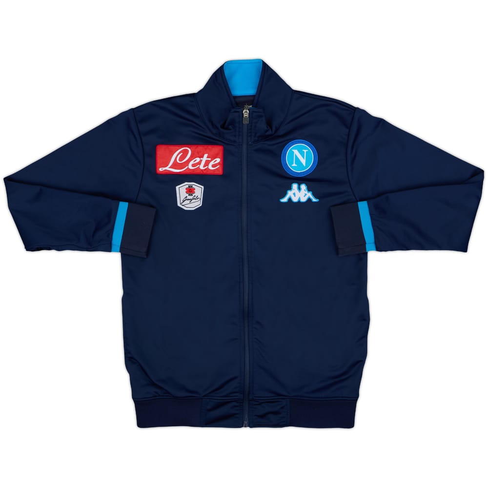 2015-16 Napoli Kappa Track Jacket - 8/10 - (L.Boys)