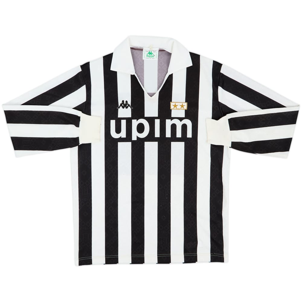 1989-90 Juventus Home L/S Shirt - 8/10 - (XL)