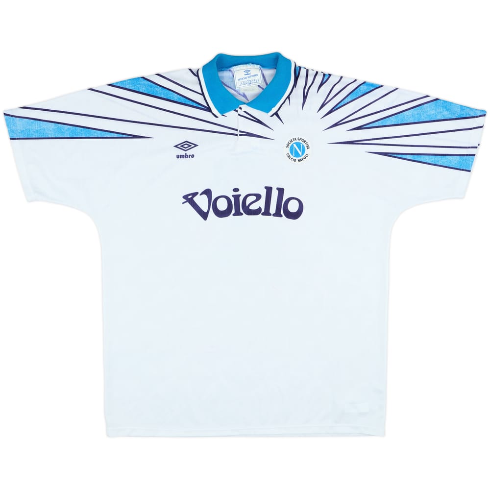 1991-93 Napoli Away Shirt #2 - 7/10 - (XL)