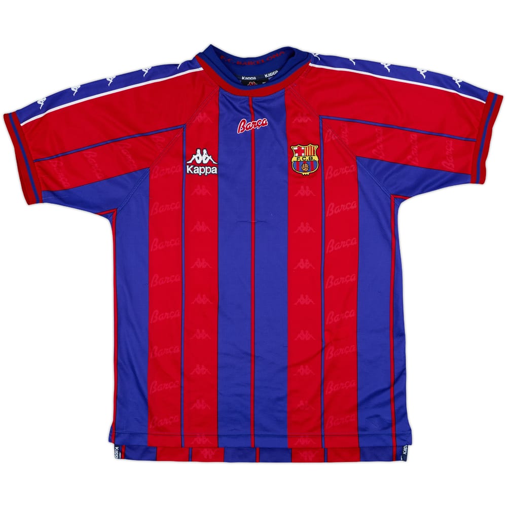 1997-98 Barcelona Home Shirt - 8/10 - (L)