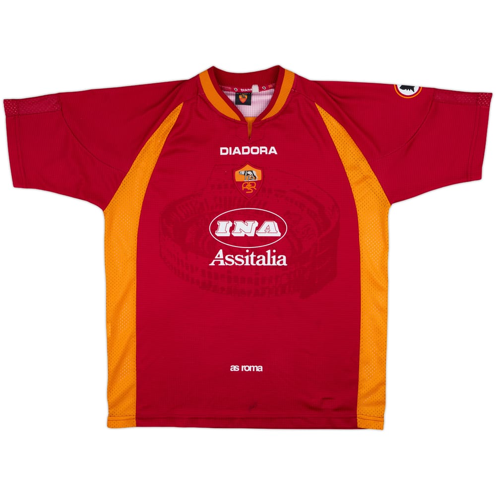 1997-98 Roma Home Shirt - 7/10 - (XL)