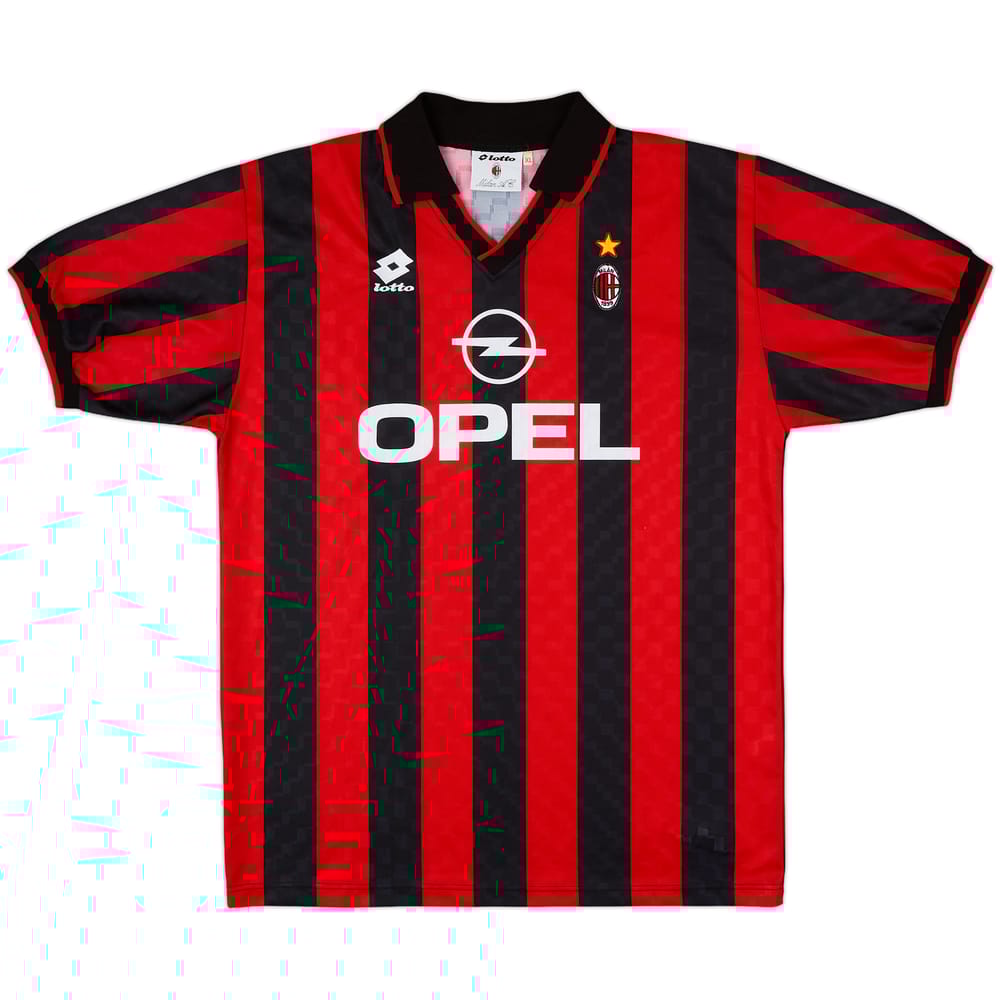 1995-96 AC Milan Home Shirt - 9/10 - (XL)