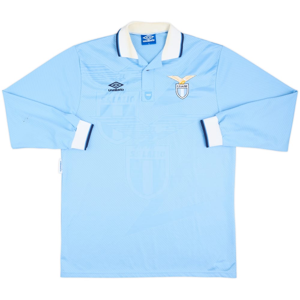 1993-95 Lazio Match Issue Home L/S Shirt #17