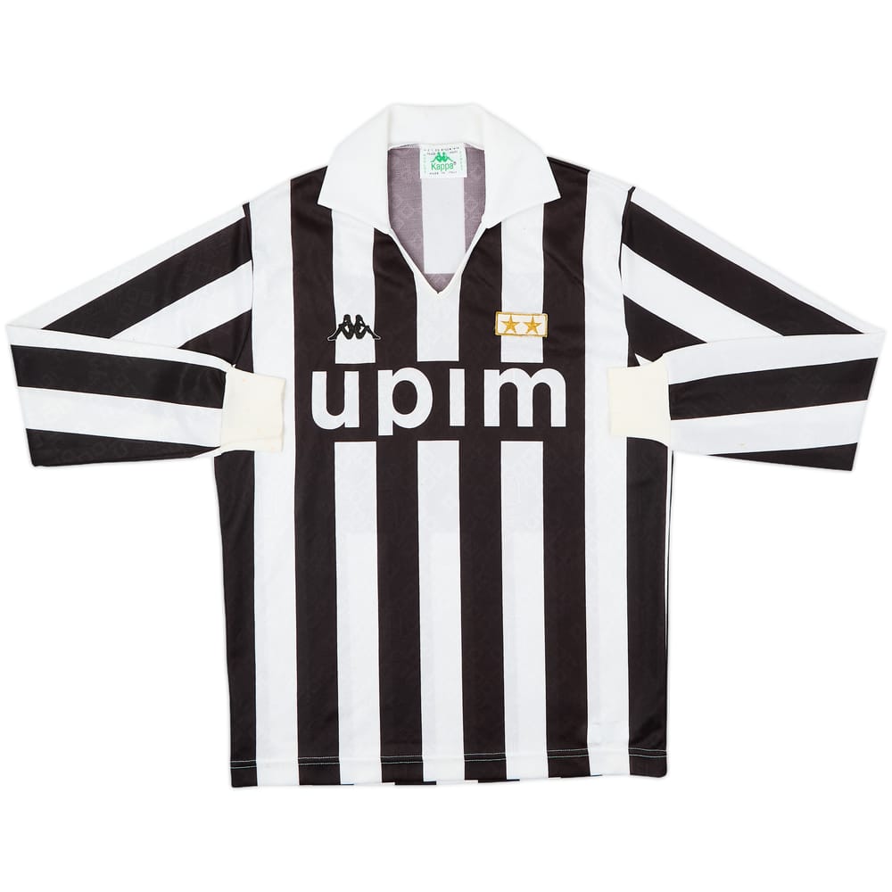 1989-90 Juventus Home L/S Shirt - 8/10 - (M)