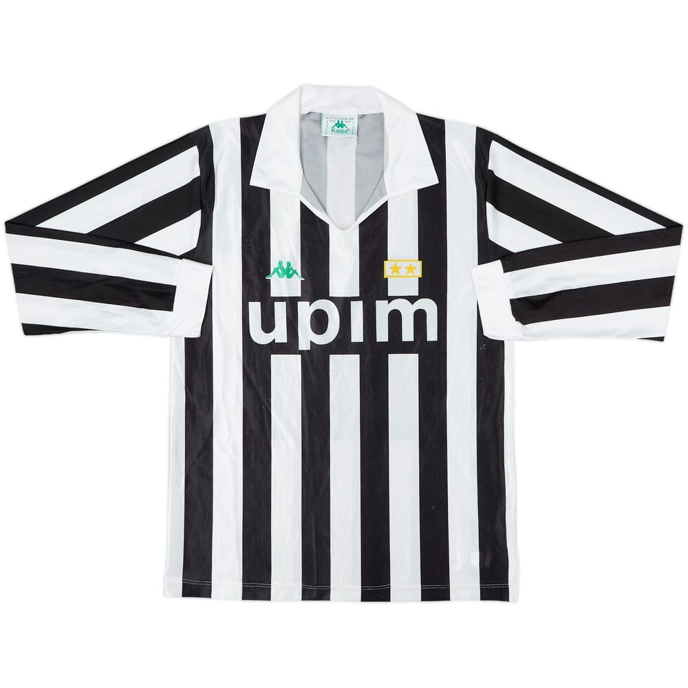 1990-92 Juventus Basic Home L/S Shirt - 8/10 - (L)