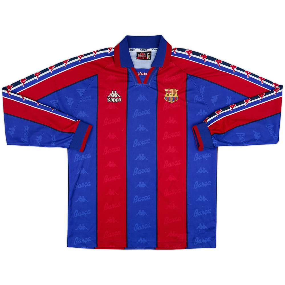1992-95 Barcelona Home L/S Shirt - 8/10 - (XL)