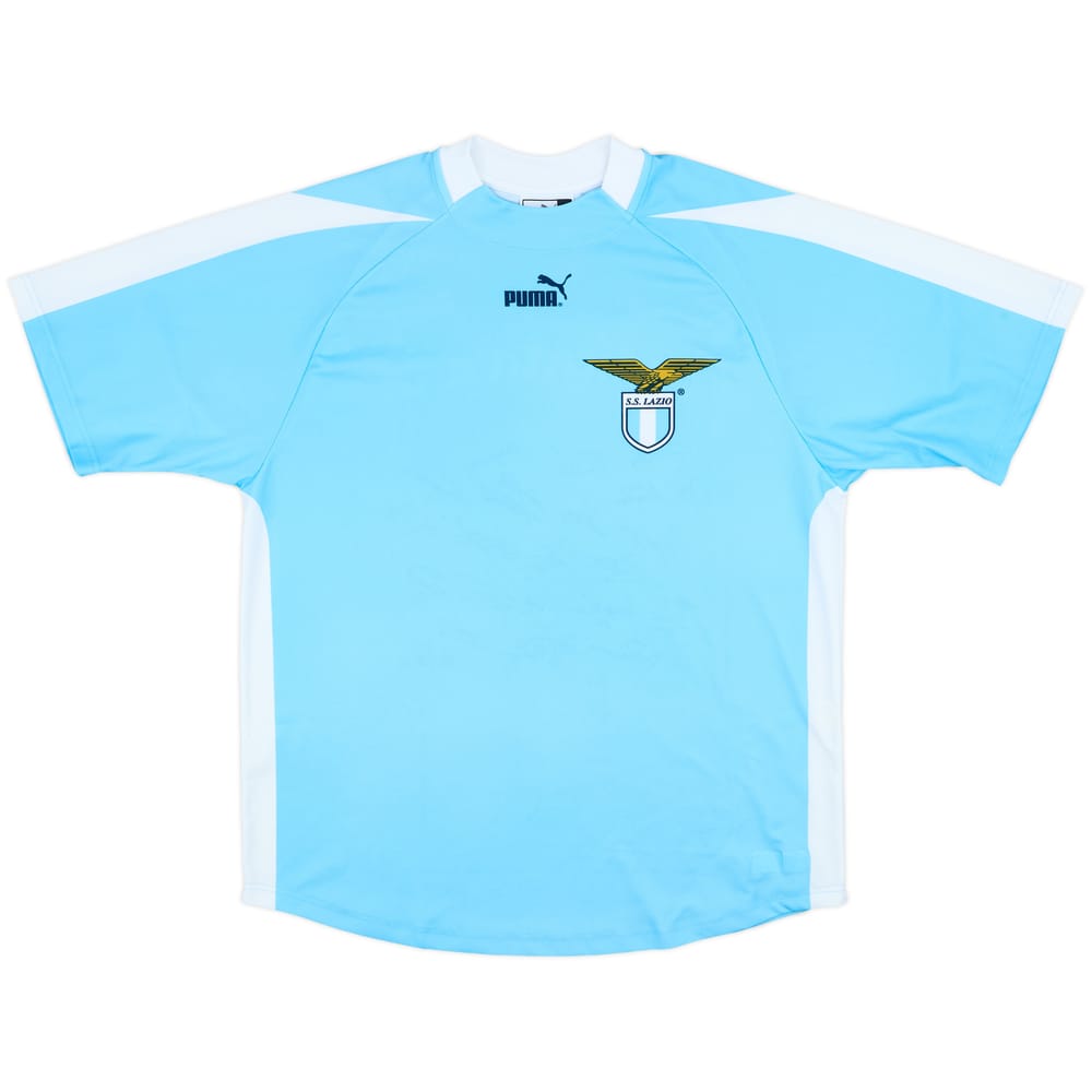 2003-04 Lazio Signed Basic Home Shirt - 8/10 - (M)