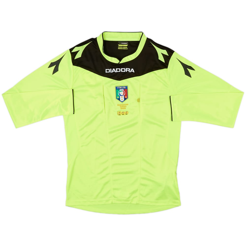 2015-16 Italy Diadora Referee L/S Shirt - 7/10 - (S)