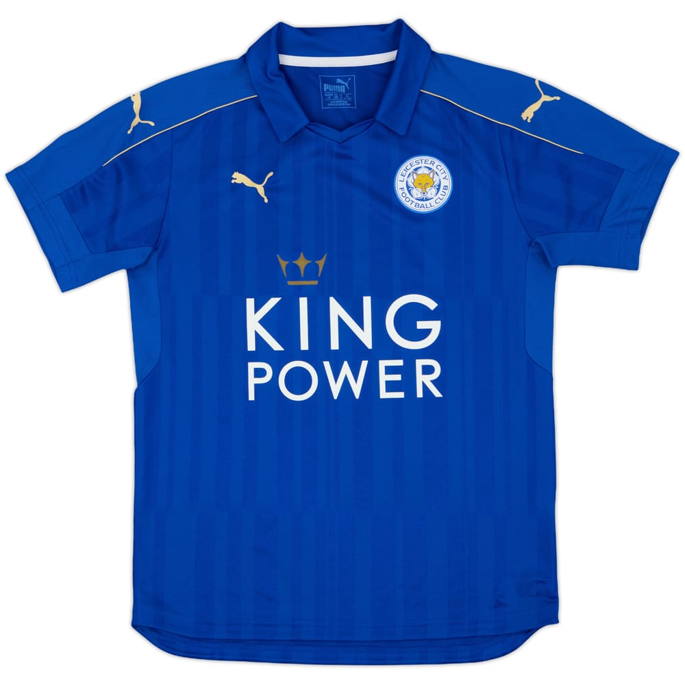 2016-17 Leicester Home Shirt - 9/10 - (M.Boys)