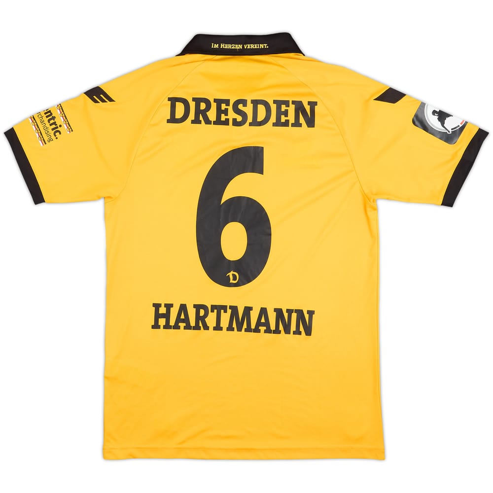 2015-16 Dynamo Dresden Home Shirt Hartmann #6 - 6/10 - (M)