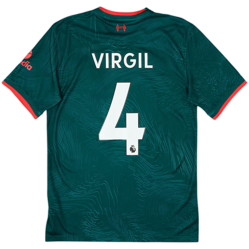 2022-23 Liverpool Third Shirt Virgil #4 - 8/10 - (S)