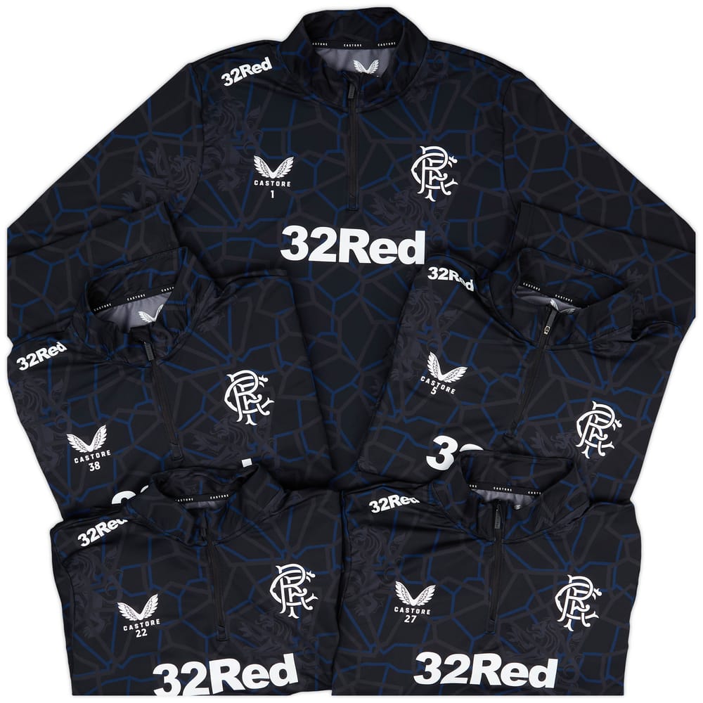 2024-25 Rangers Player Issue 1/4 Zip Pre-Match Top - 9/10