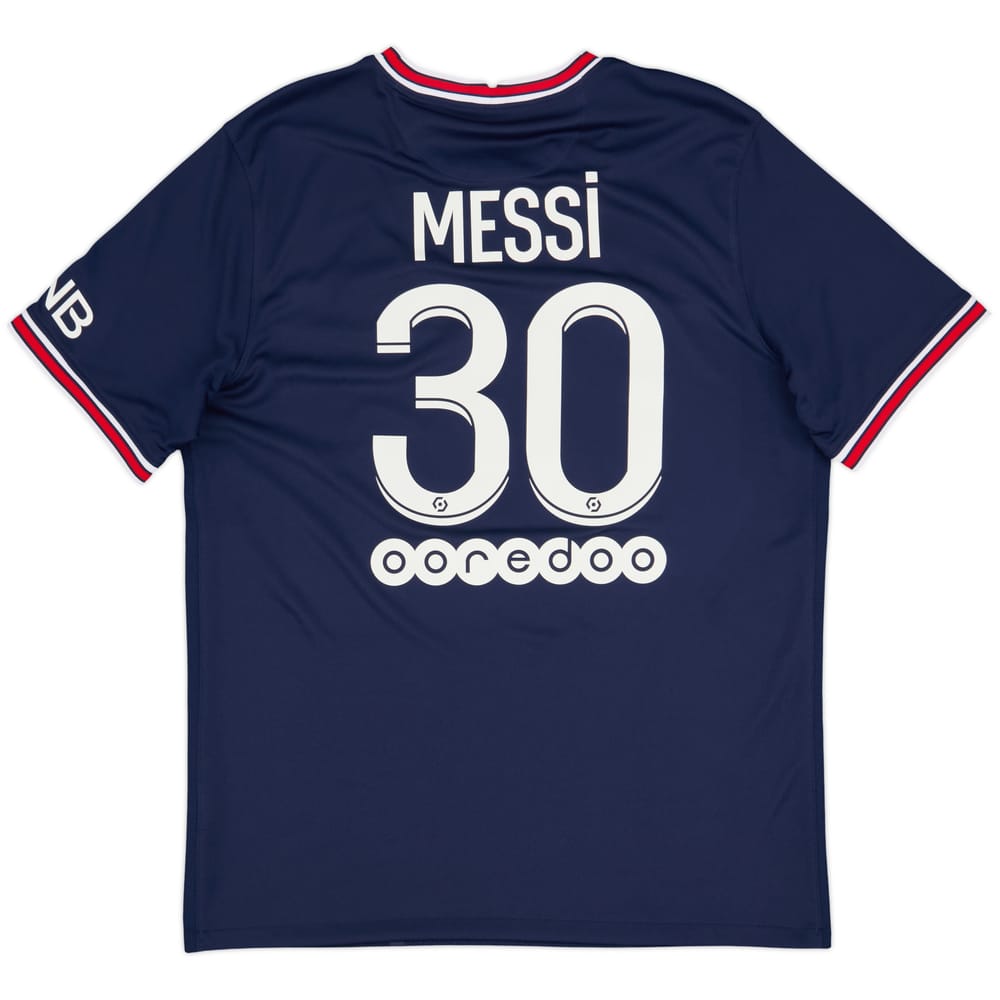2021-22 Paris Saint-Germain Home Shirt Messi #30 - 9/10 - (L)