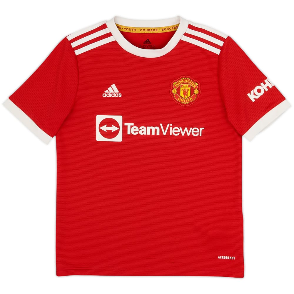 2021-22 Manchester United Home Shirt - 8/10 - (M.Boys)