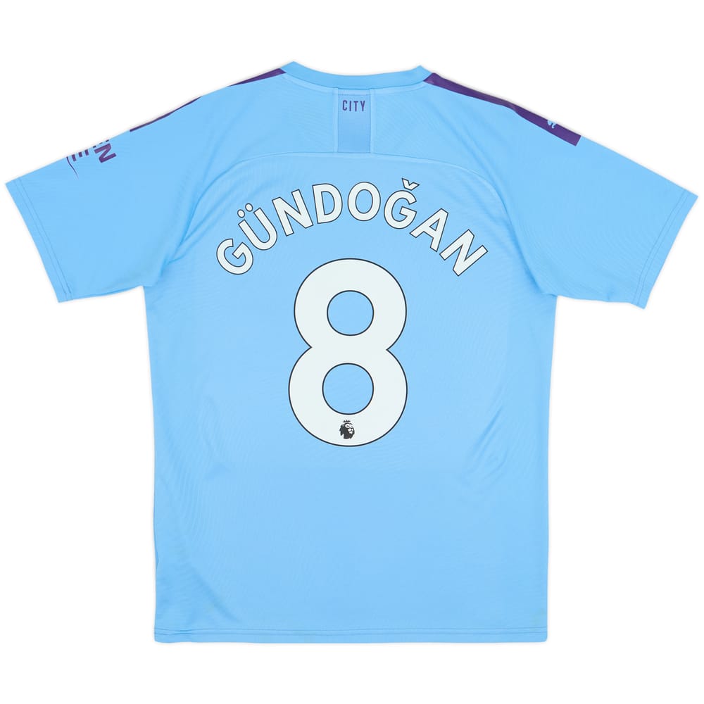 2019-20 Manchester City Home Shirt Gundogan #8 - 9/10 - (M)