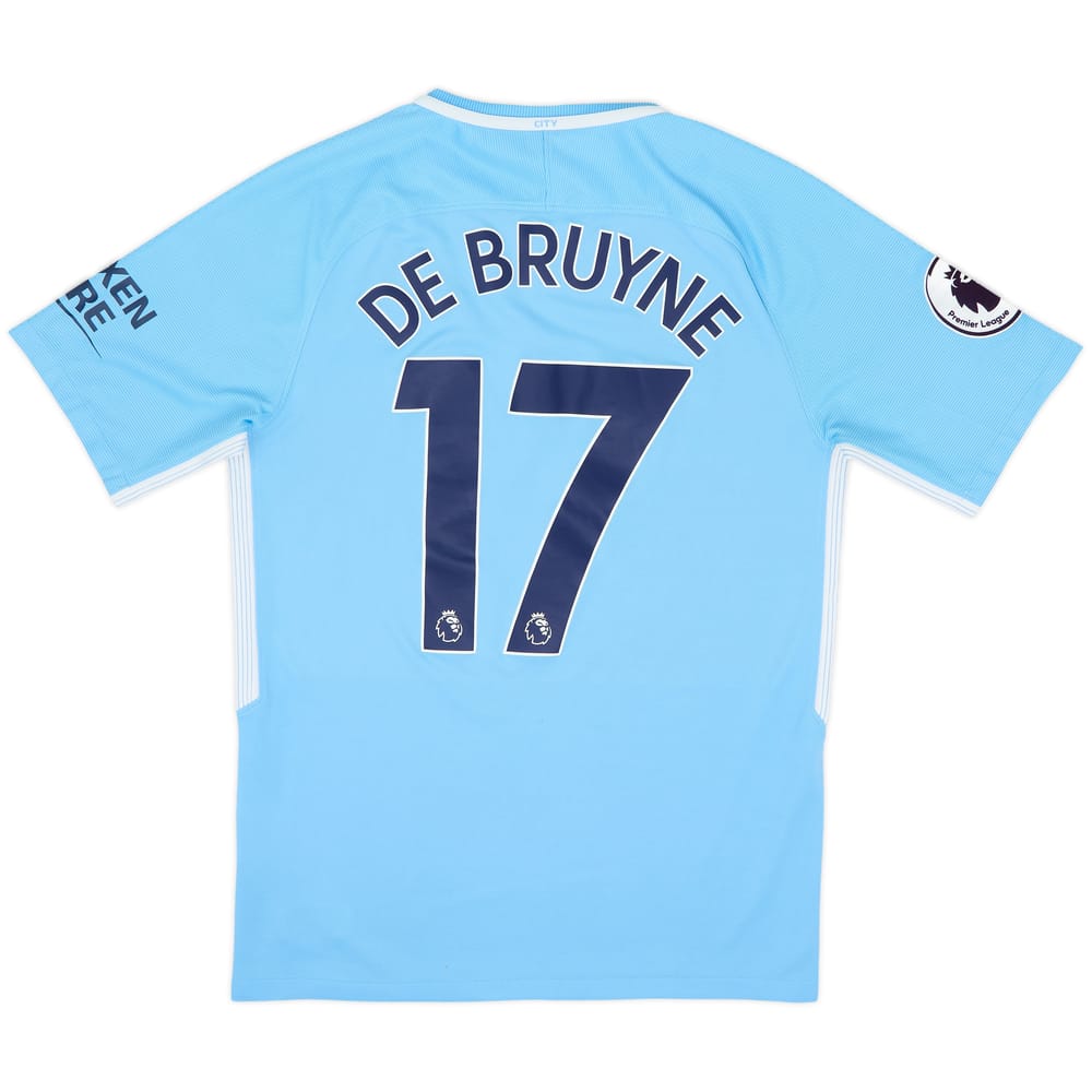 Camiseta de local del Manchester City 2017-18 De Bruyne #17 - 9/10 - (S)