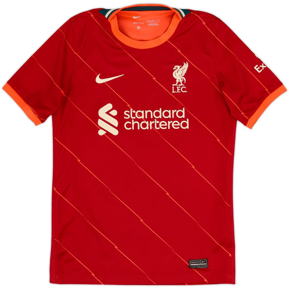 2021-22 Liverpool Home Shirt - 7/10 - (L.Boys)