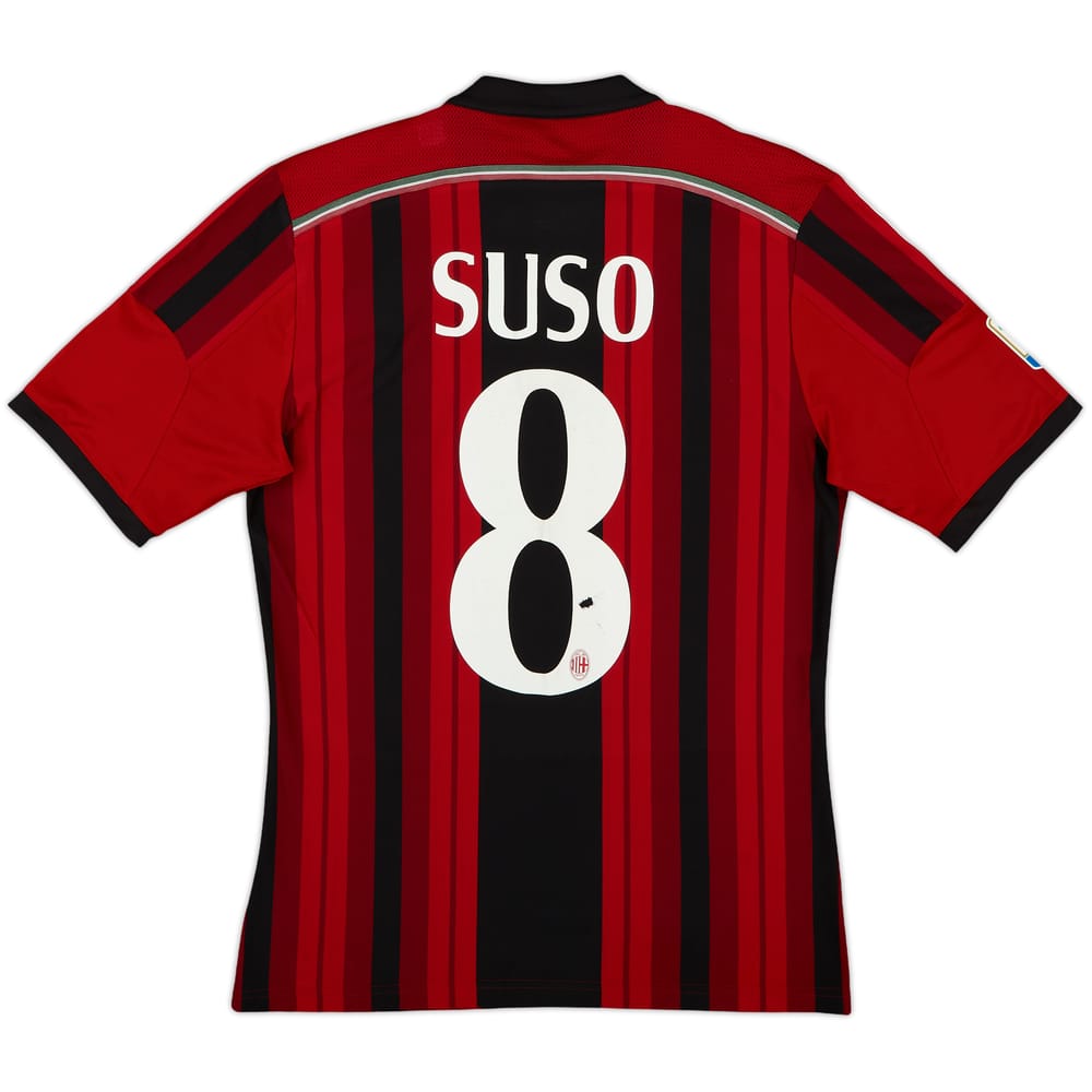 2014-15 AC Milan Home Shirt Suso #8 - 6/10 - (S)