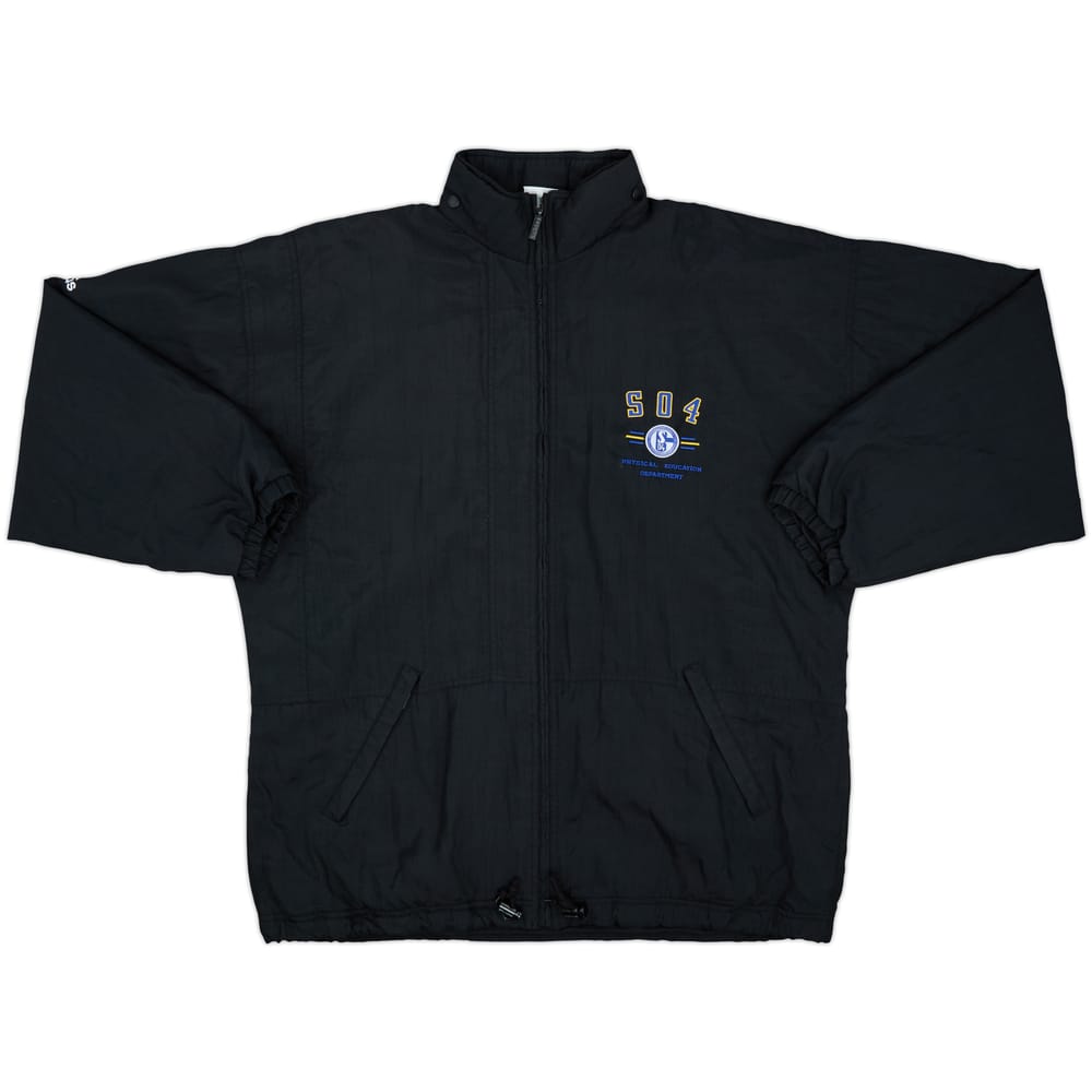 Abrigo de banquillo adidas del Departamento de Educación Física del Schalke 1992-93 - 9/10 - (XL)