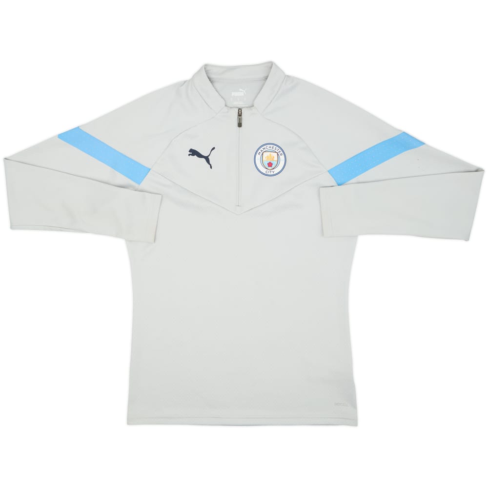 2022-23 Manchester City Puma 1/4 Zip Drill Top - 8/10 - (S)